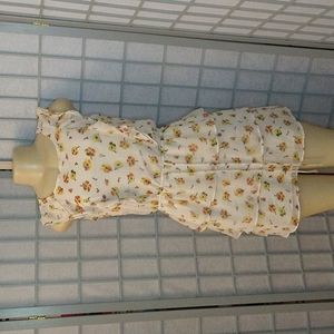 White floral dress
